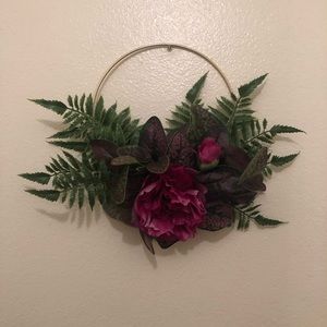 Purple Flower Wreath